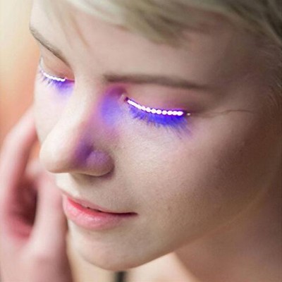 China Qingdao Flare Oem Charming Stars Colors Individual Wholesale False Fake Magnetic Led Eyelashes