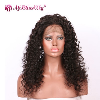 Cheap Comfortable AliBlissWig Supply 100% Unprocessed Curly 360 Swiss Lace Frontal