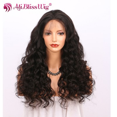 Ali Bliss Wig 180% Density Loose Wave Natural Color Human Hair Wig Wholesale Price for Women