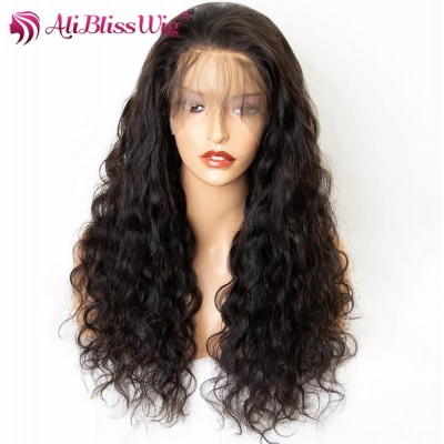 Aliblisswig 100% Human Hair Invisible Knots Pre Plucked Hairline High Quality Wigs With Baby Hair 360 Lace Front Wigs